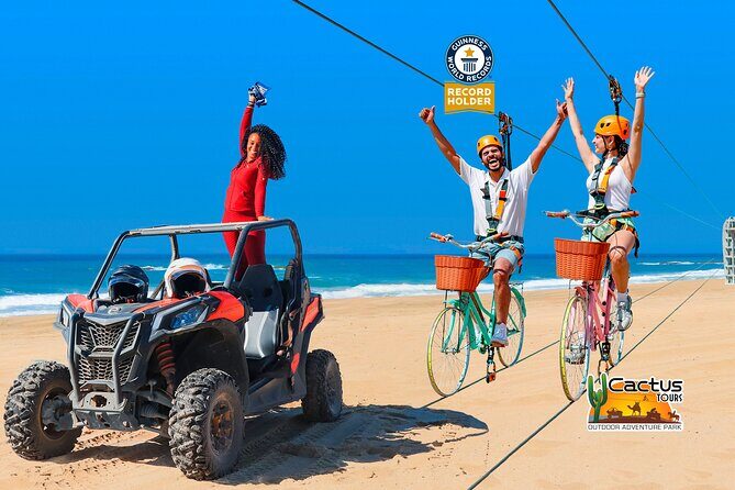 Beach UTV & Sky Bike COMBO in Cabo by Cactus Tours Park - Key Points