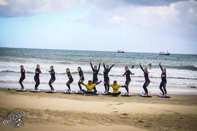 Beginner group surf lesson - Key Points