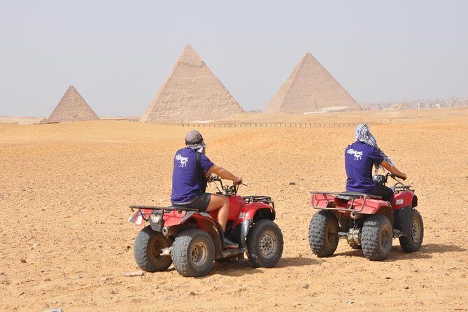 Best adventure around Giza Pyramids ,2hrs Camel Ride, Quad Bike and Tuk Tuk tour - Key Points