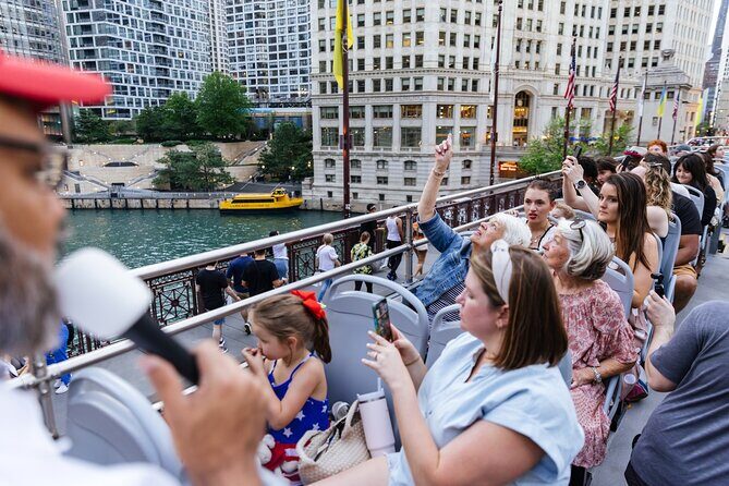 Big Bus Chicago: Sunset Tour by Open-Top Bus with Live Guide - Stops and Landmarks