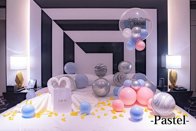 Birthday celebration surprise with balloon decoration! - Key Points