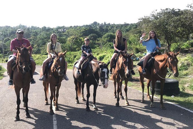 Blue hole waterfalls + horseback riding combo tour from Ocho Rios - Key Points