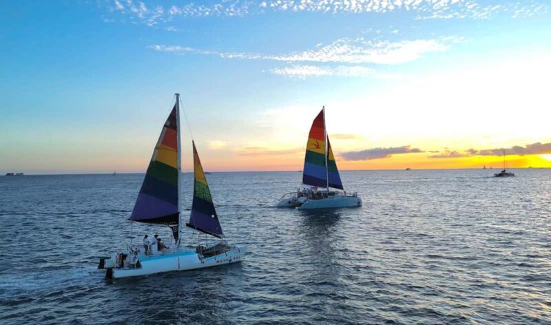 Board from Waikiki Beach: Scenic Sunset Sail on the Hwea - An In-Depth Look at the Sunset Sail Experience