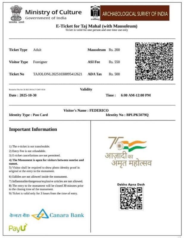 Book Taj Mahal Entry Tickets with Skip the Line Entry. - Authentic Experiences & Real Traveler Feedback