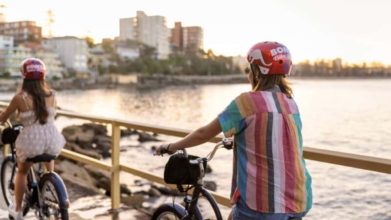 Breathtaking Manly Beach Bicycle and Sunset Cruise Tour - Key Points