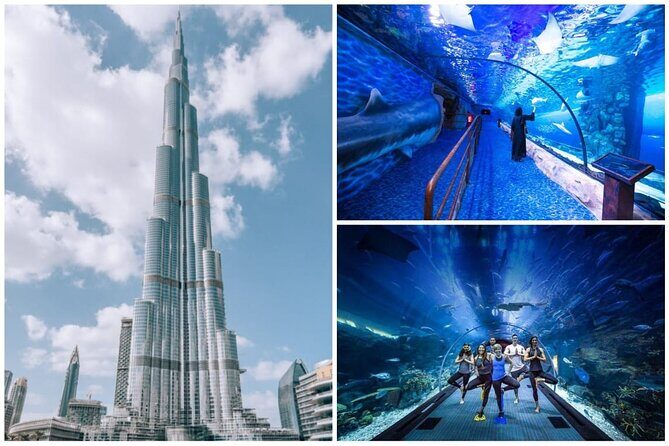 Burj Khalifa, Dubai Aquarium & UWZ with Penguin Cove Tickets - The Itinerary in Detail