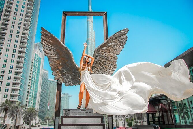 Burj Khalifa Flying Dress Instagram Videography Shoot - Key Points