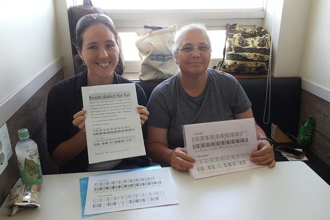Busan Dialect Class with local snack - A Closer Look at the Experience