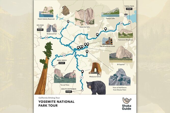 California Adventure Bundle: 8 Self-Guided Audio Tours - Day 2: Yosemite’s Majestic Vistas