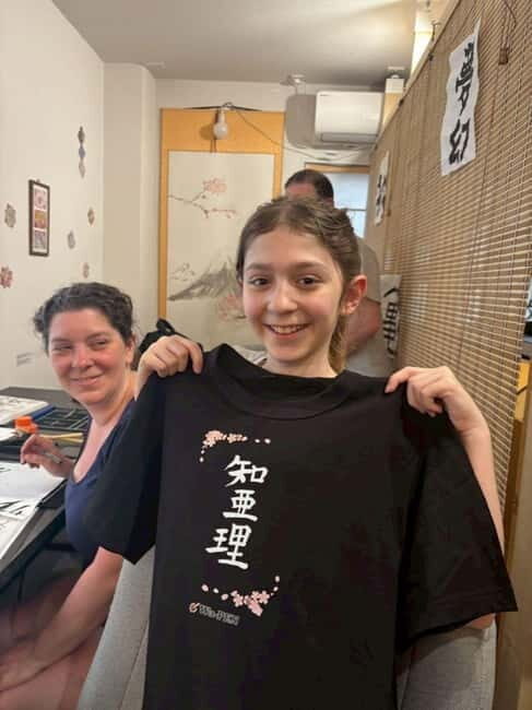 Calligraphy & print your calligraphy on a T-shirt. - Practical Tips for Travelers