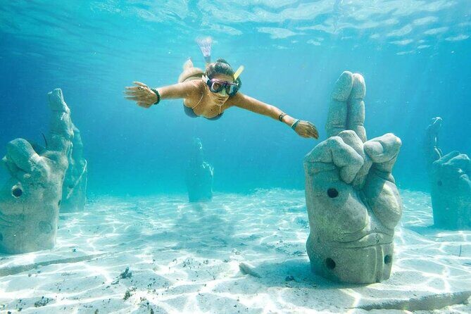 Cancun 6 in 1 Snorkeling Tour: MUSA, Shipwreck, Reefs & Cenotes - Key Points