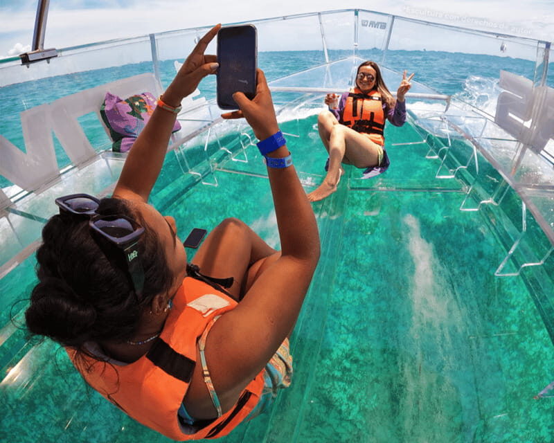 Cancun: Boat trip with transparent bottom and drinks - Important Tips