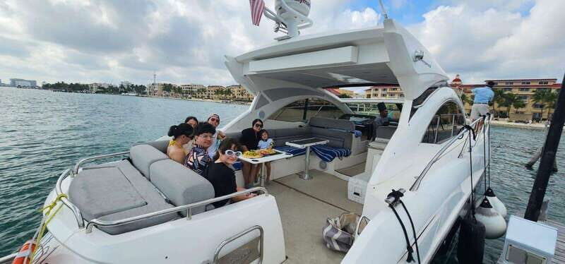Cancun: Luxury Sunseeker 50 Yacht Charter to Isla Mujeres - Price and Value