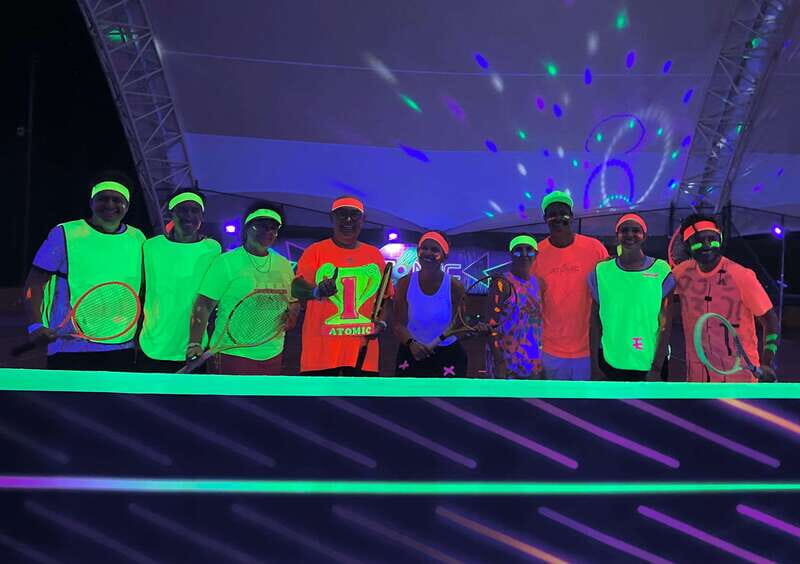 Cancun: Tennis Black-light Experience at RN Tennis Centre - The Itinerary in Detail