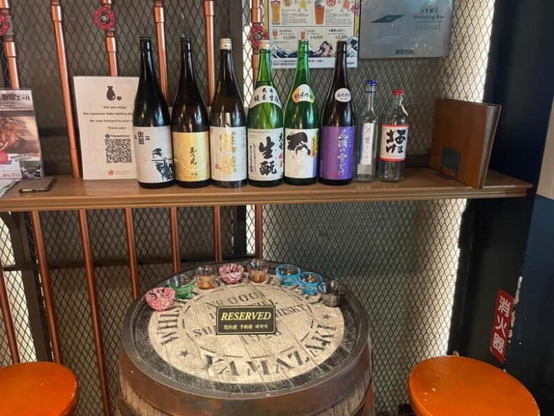 Casual Japanese sake tasting and snack experience, Kabukicho - Introduction: A Friendly Sampling of Japan’s Sake Scene