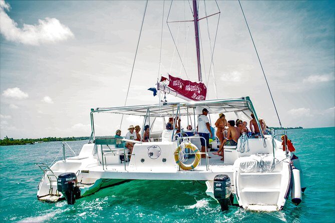 Catamaran Ile aux Cerfs, snorkeling + GRSE Waterfall, BBQ & Bar - Key Points
