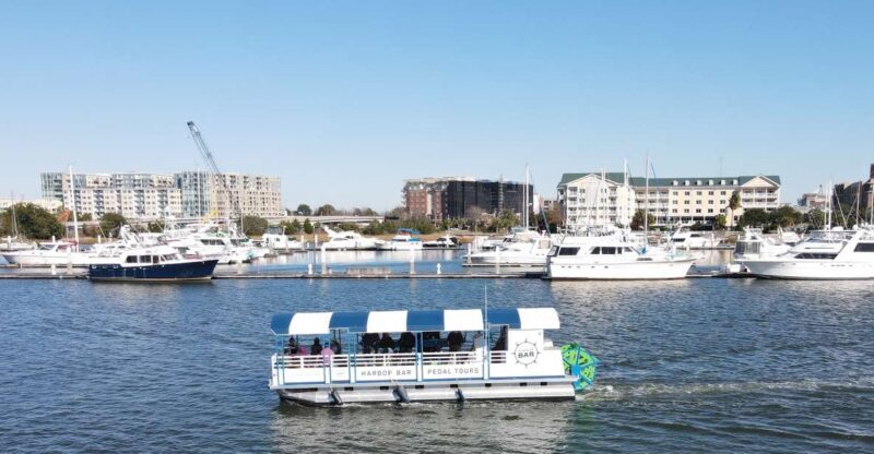 Charleston: Harbor Bar Pedal Boat Party Cruise - Key Points