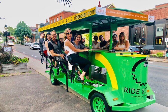 Charlottetown waterfront SOLAR PartyBike food & drink experience! - Pricing and Value for Money