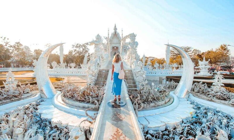 Chiang Mai: White Temple, Blue Temple, and Black House Tour - The White Temple (Wat Rong Khun) — The Showstopper