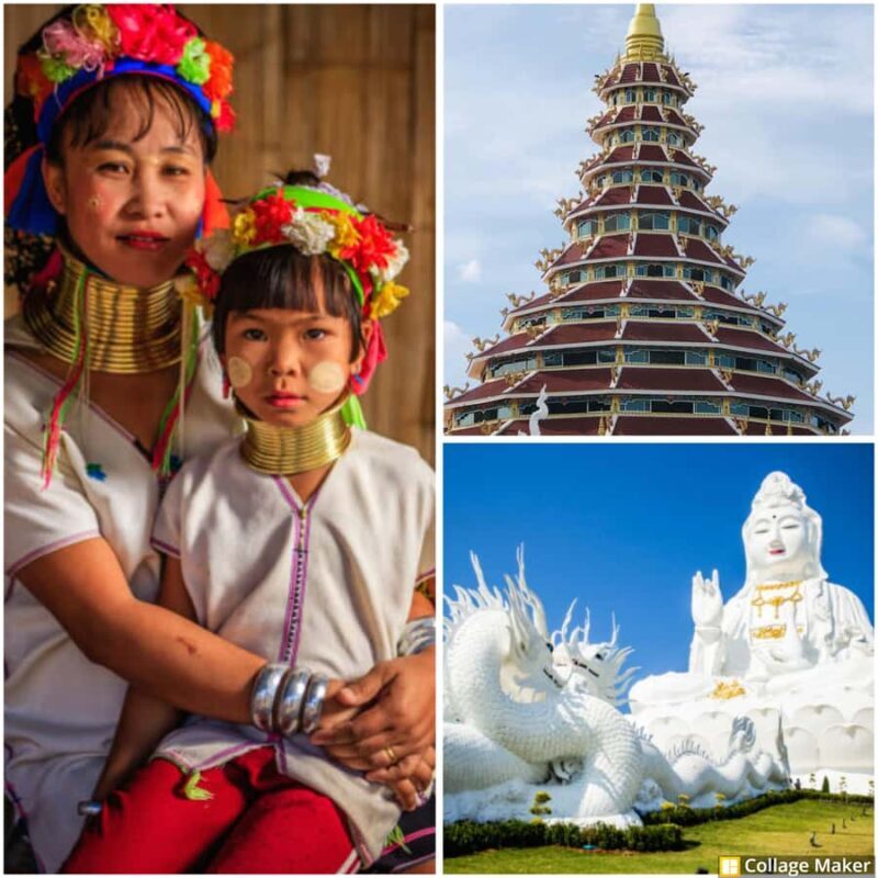 Chiang Rai: White, Blue, Red Temples, Long Neck Tour - Key Points