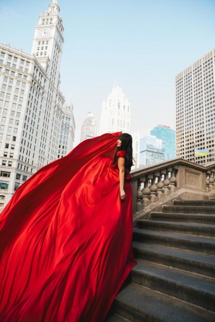 Chicago Luxury Flying Dress Photoshoot - Additional Details and Tips