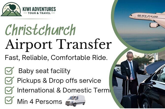 Christchurch INTL Airport Van Transfer to City Minimum 4 persons - Analyzing the Experience: What You Can Expect