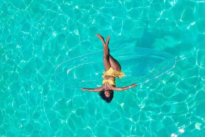 Clear kayak photoshoot Nassau Bahamas. - A Close-to-Ship Water Adventure with a Photo Twist