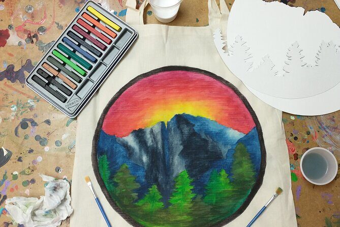 Colorado Inspired Inktense Painted Stocking or Tote Bag Class - An In-Depth Look at the Experience in Estes Park