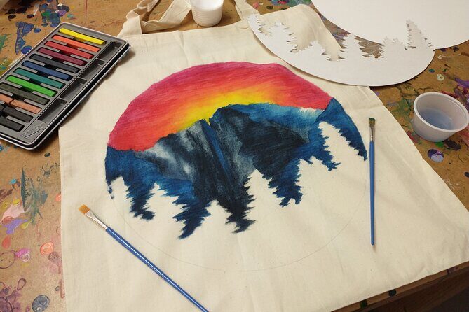 Colorado Inspired Inktense Painted Stocking or Tote Bag Class - Practical Details and Tips