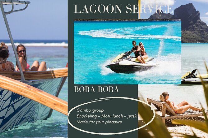 Combo snorkeling + motu lunch + jet ski group tour full day - Key Points
