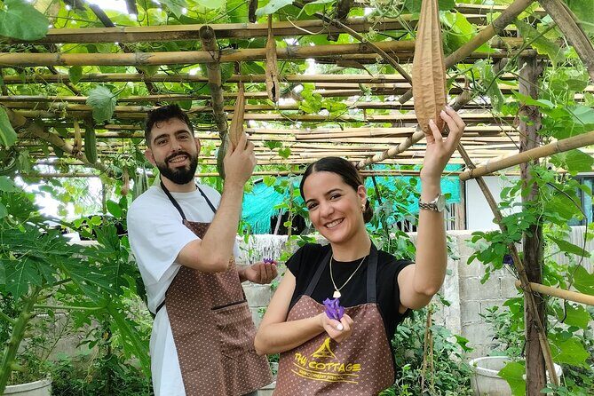 Cooking class in organic garden and local market tour ThaiCottage - Key Points