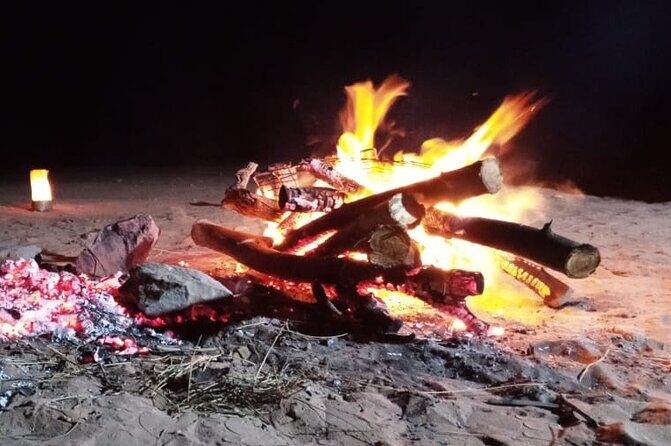 Cooking outside in little Petra between the Mountains. - The Sum Up