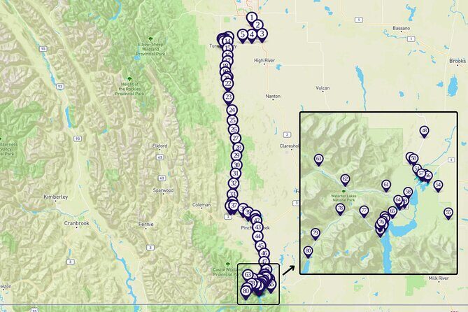 Cowboy Trail and Waterton Park Smartphone Audio Driving Tour - Exploring the Cowboy Trail and Beyond