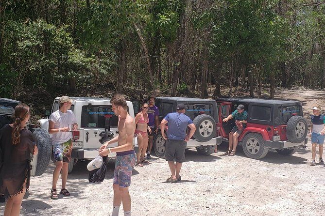Cozumel Jeep Adventure to Jade Caverns with Lunch and Snorkel - Transportation and Group Size
