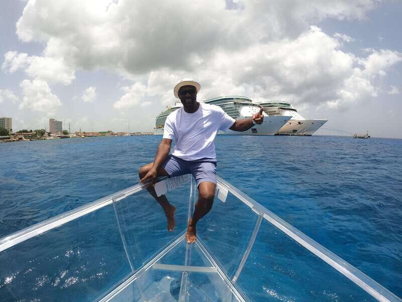 Cozumel: Transparent Boat Tour with Snorkeling and 2 Beers, Clear Boat - The Sum Up