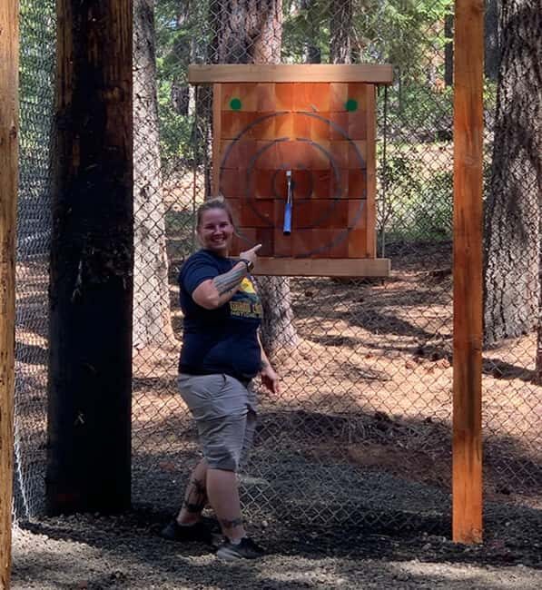 Crater Lake Axe Throwing Experience - What To Expect During Your Session