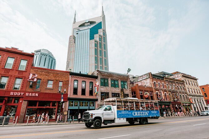 Cruzzin' Nashville Narrated Sightseeing Tour by Open-Air Vehicle - Key Points