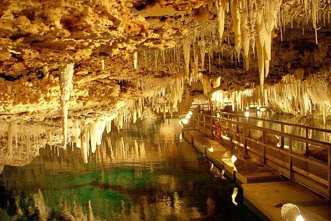 Crystal Caves, Hamilton Shopping and Beach Tour - Key Points