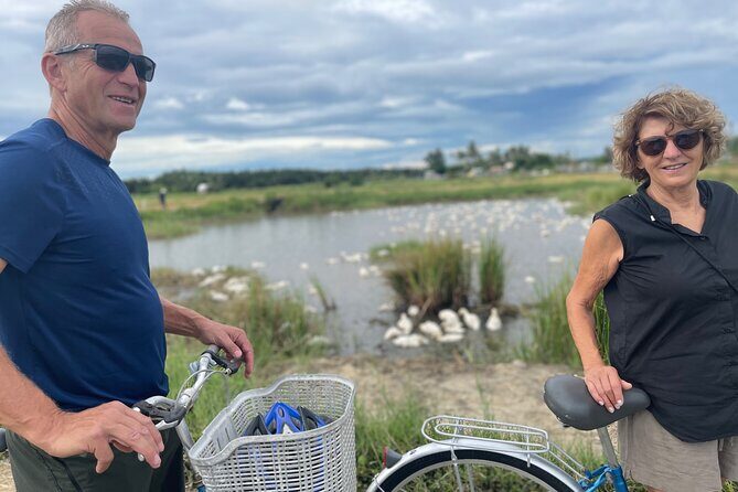 Cycling vegetable village, buffallo, Basket Boat and local lunch - Exploring Vietnam’s Countryside: A Genuine Cycling Adventure Near Hoi An