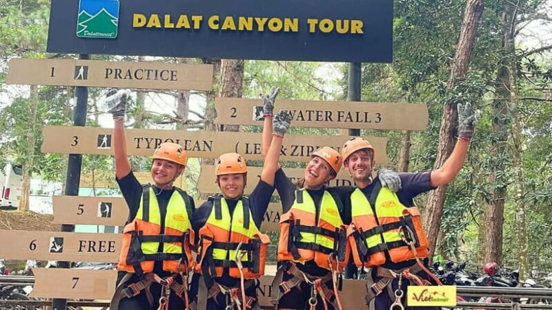 Dalat: Canyoning Extreme Adventure Vietnam - Lunch with a View