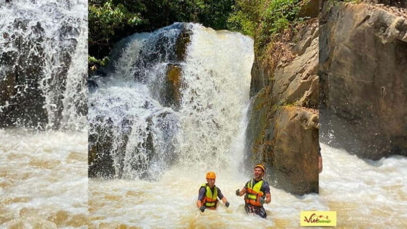 Dalat: Canyoning Extreme Adventure Vietnam - The Final Test: The 25-Meter Waterfall and Washing Machine Waterfall
