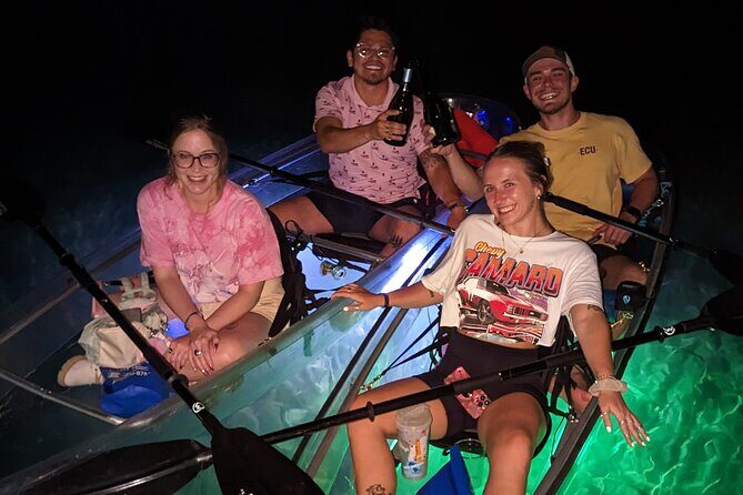 Date Night LED Glow Clear Kayak or Clear Paddleboard & Champagne - Introduction: A Peaceful Night on the Water