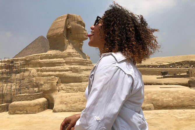 Day Tour to Giza pyramids sphinx Egyptian museum bazaar camel ride Nile cruise - Key Points