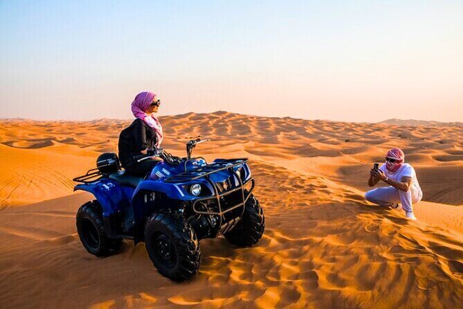 Desert Safari Dubai 30 Mins Quad Bike, Sand Board, Camel Ride BBQ - A Closer Look at the Itinerary and Experience