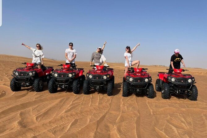 Desert Safari Dubai & Quad Bike with Dinner - Transportation and Group Size