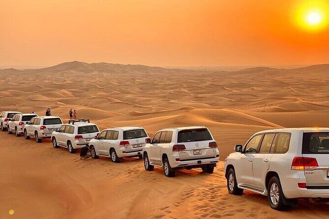 Desert Safari with Quad Bike Camel ride ,SandBoarding ,InalndSea - Key Points