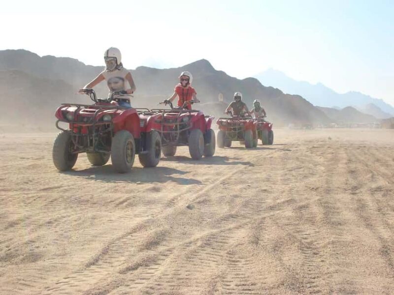 Desert Sunset Quad Bike ATV for 50Km, Oriental Show, Dinner, - Key Points
