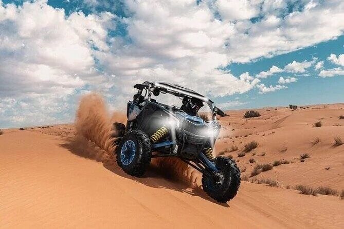 Desert Tour by ATV OR Buggy Self-drive, BBQ Dinner and Camel Ride - Key Points