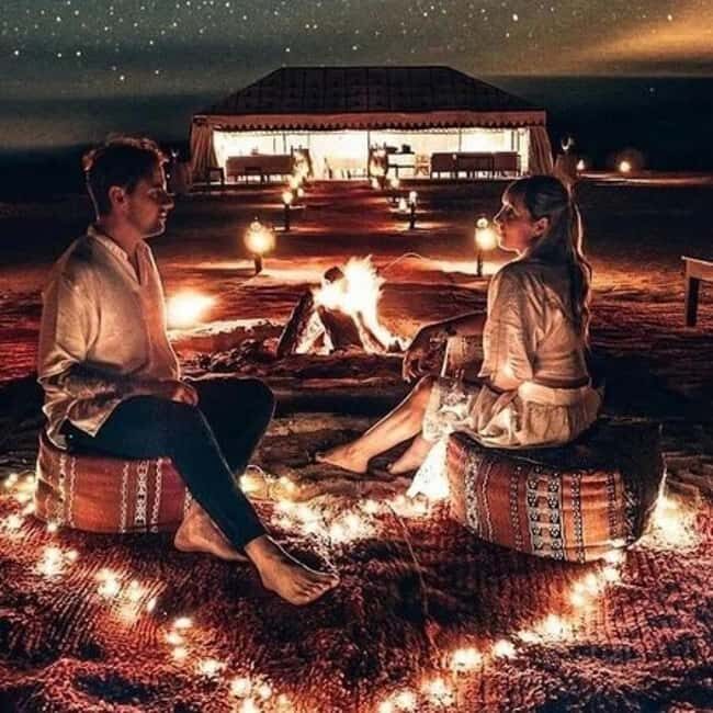 Desert tour dinner show & camel ride with sunset views - The Itinerary in Detail