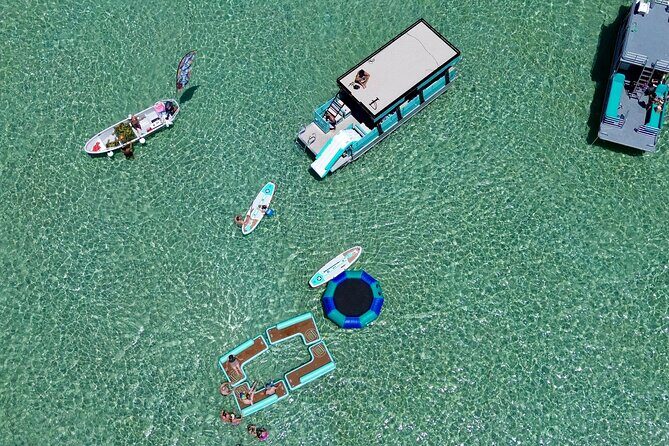 Destin: Luxury Crab Island Pontoon Charter w/ Restroom (Up to 18) - The Sum Up